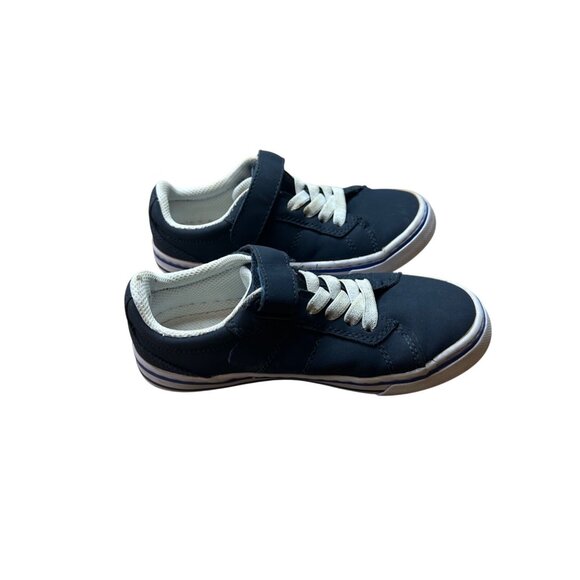 Place Size 13 Kids Navy Blue Low-Top Sneakers  Snap Strap Lace-Up Closure - Picture 8 of 8